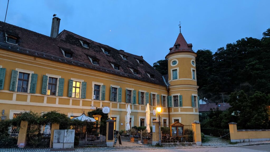 Schloss Wiesent bistro entrance