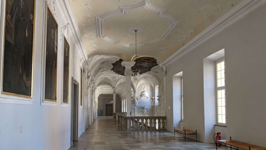 Interior corridor of Residenz Ellingen